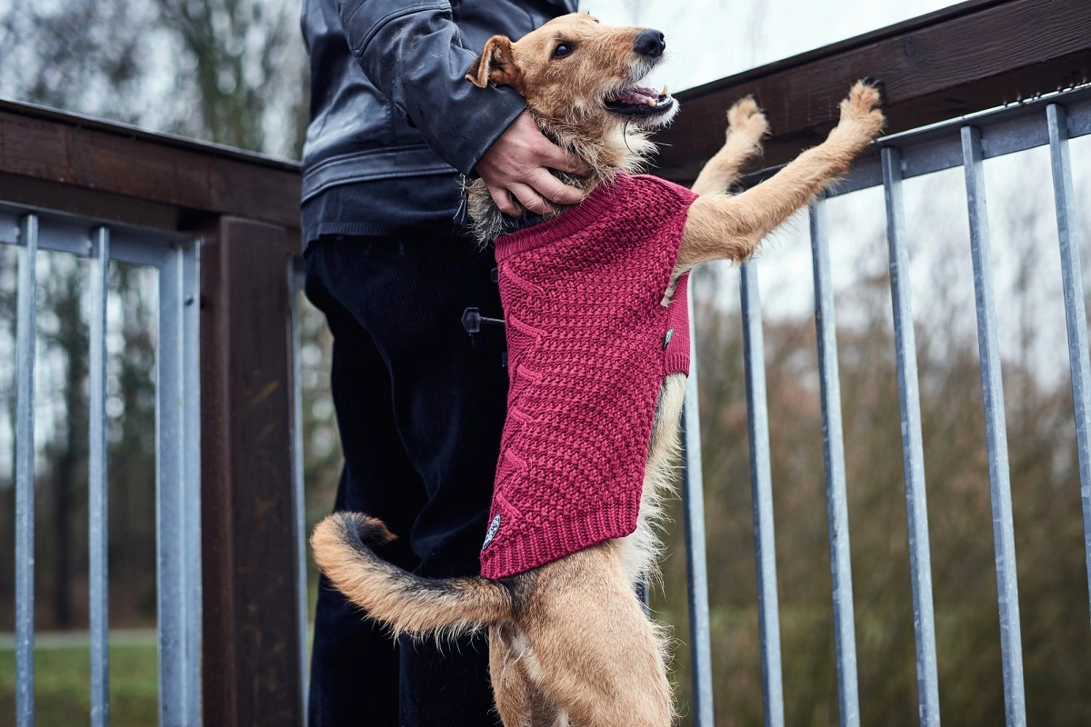 Hunter Malmø pullover strik bordeaux str. 30
